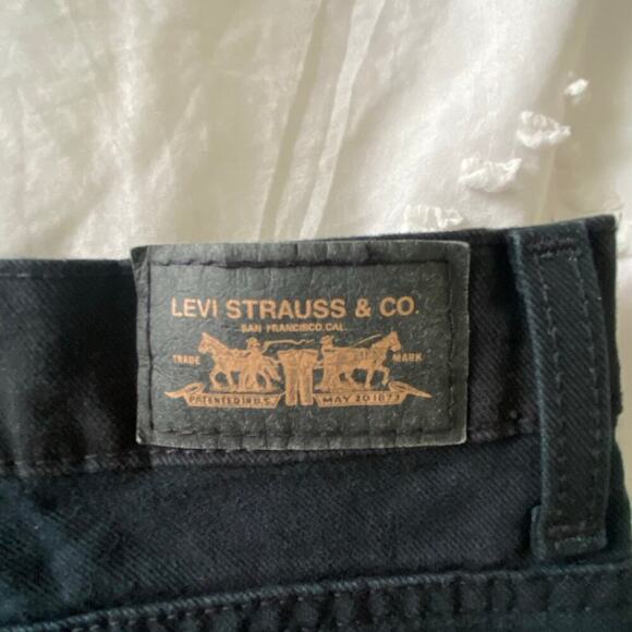 Levi Strauss and co black jeans relaxed boot cut 10 medium - Picture 3 of 6